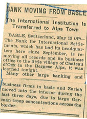 Press clipping, 1940