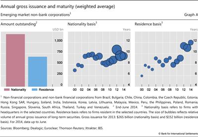 Annual gross issuance and maturity (weighted average)