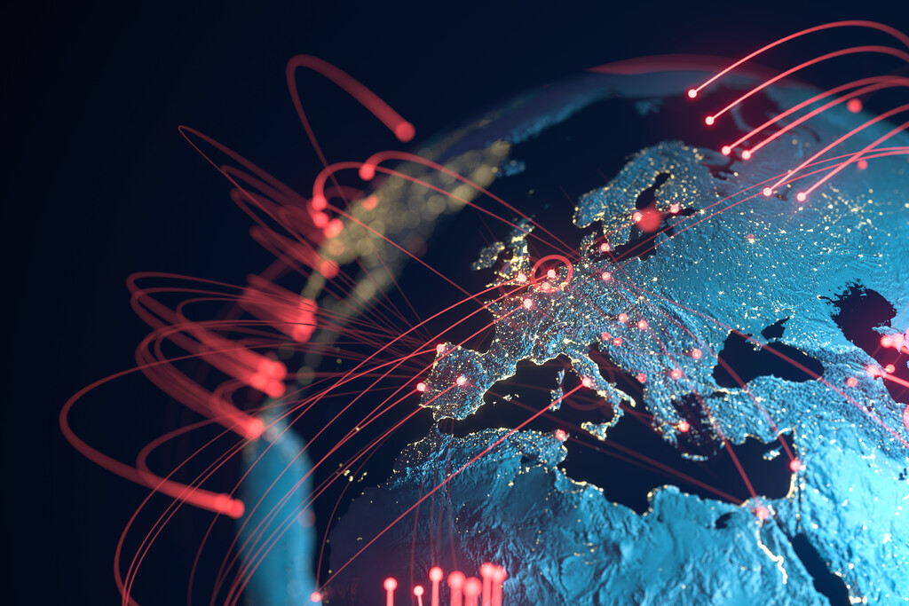 Global Connection Lines - Data Exchange
