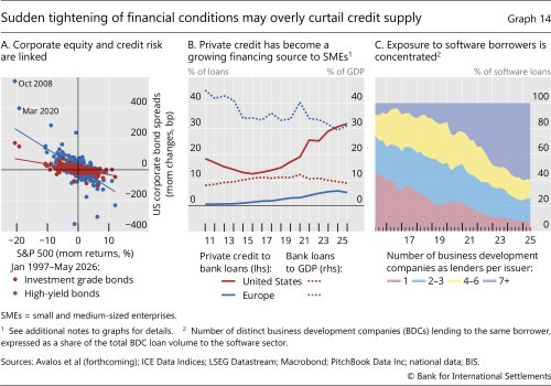 Sudden tightening of financial conditions may overly curtail credit supply