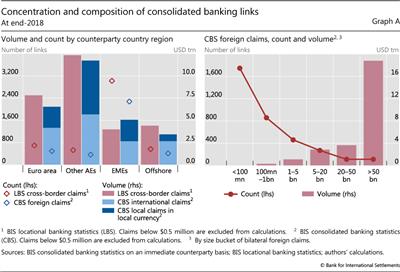 Concentration and composition of consolidated banking links