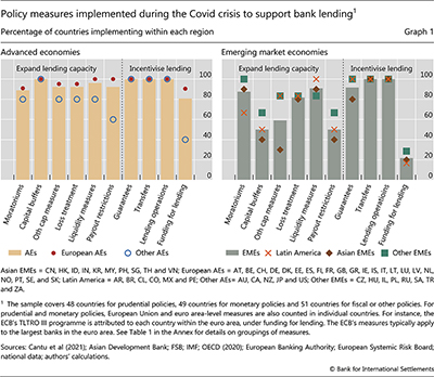 Policy measures implemented during the Covid crisis to support bank lending