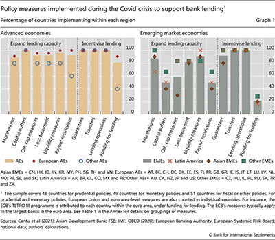 Policy measures implemented during the Covid-19 crisis to support bank lending