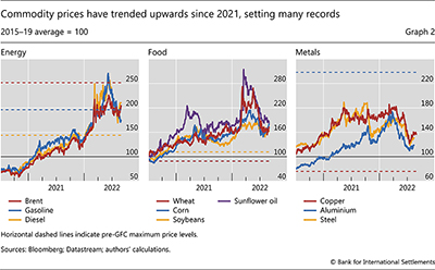 Commodity prices have trended upwards since 2021, setting many records