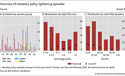 Overview of monetary policy tightening episodes