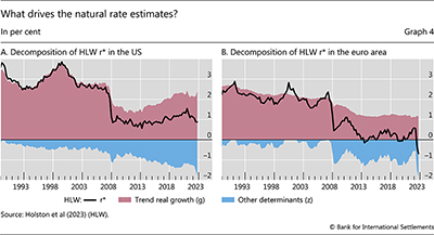 What drives the natural rate estimates?