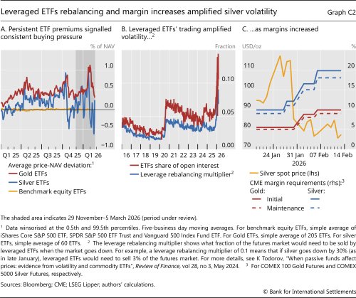 Leveraged ETFs rebalancing and margin increases amplified silver volatility