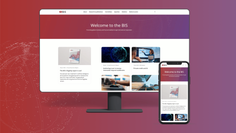 Visual of the new website displayed on a desktop and phone screen