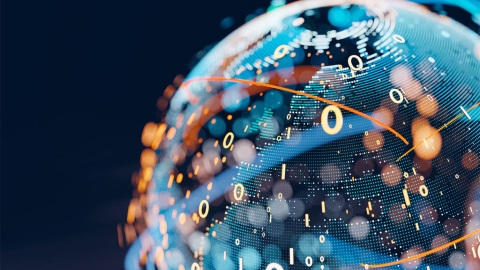 Globe with numbers