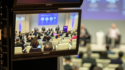 meeting room during a conference 
