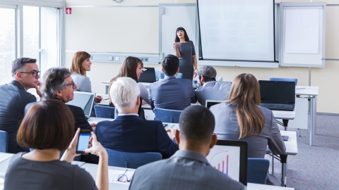 Group of students in a classroom setting